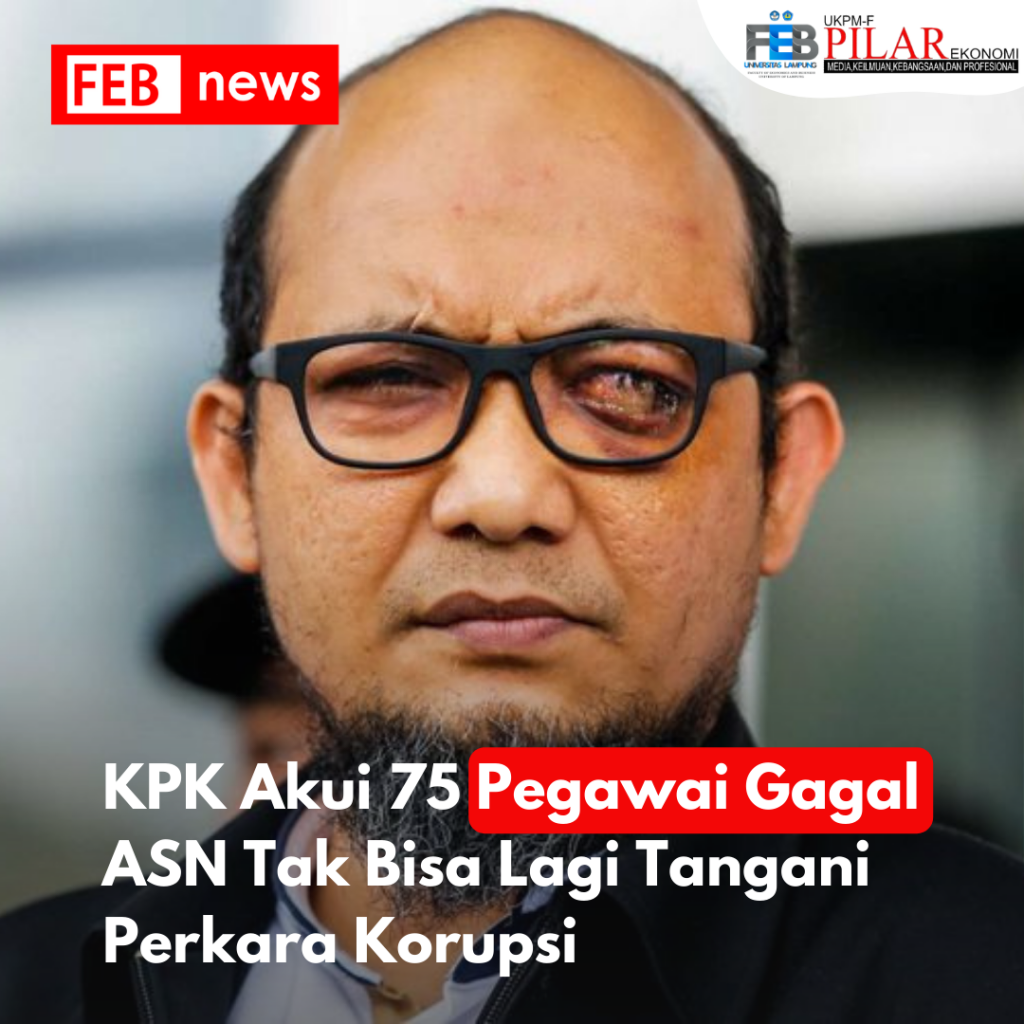 KPK Akui 75 Pegawai Gagal ASN Tak Bisa Lagi Tangani Perkara Korupsi